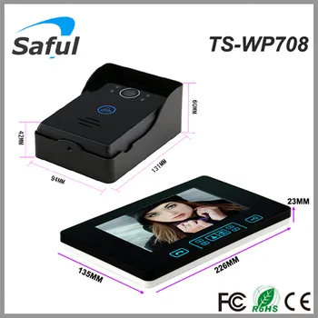 Saful de 7 inch Wireless Usa Video Interfon 2.4 GHz Digital Ușa Telefon Sistem Cu 1 Monitor Soneria Camera WiFi Usa
