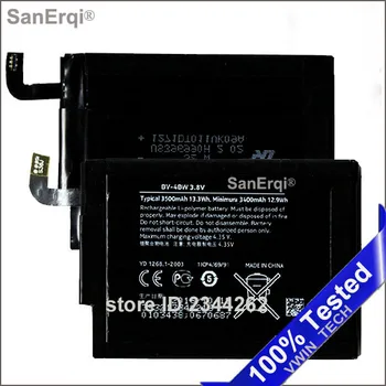 SanErqi Pentru Nokia Lumia 1520 RM-937 BV4BW 3500mAh BV-4BW baterie, Baterii
