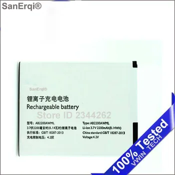 SanErqi Pentru Philips T3500 W3500 W3509 Batterij Bateria AB2200AWML 2200mAh Baterie Telefon