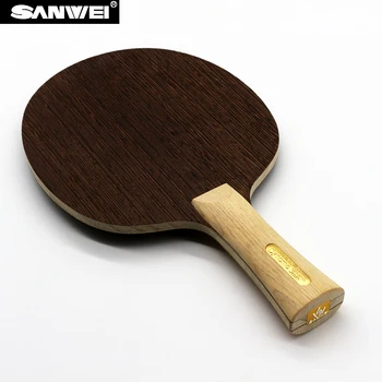 Sanwei DINAMO (2017 Nou) Tenis de Masă Lama (5 Straturi de Lemn, Chiparos Mâner, Lumina si Rapid), Racheta de Ping-Pong Bat