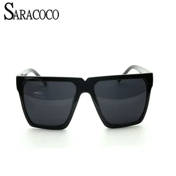 SARACOCO Retro Pătrat de Brand Nou Supradimensionat ochelari de Soare Femei Bărbați 2018 Moda UV400 Epocă Ochelari de Soare Nuante Oculos del sol R15