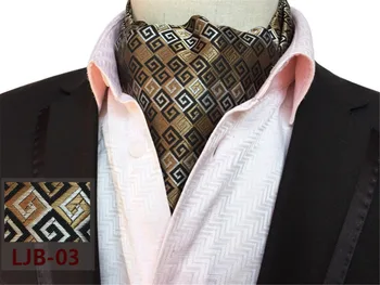 SCST Brand Gravata 2017 Nou Noutate Aur Plaid Print Cravate Slim, Cravate de Nuntă Pentru Bărbați Cravate de Mătase Cravata Mens Ascot Tie A055