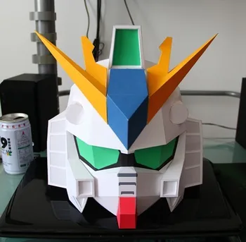 SD Gundam Casca Frizură Masca Manual DIY Puzzle Asamblarea Poate Portabil Cosplay Jucărie