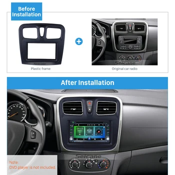 Seicane 2 din In Bord Radio Auto Fascia Pentru perioada-2018 Renault Sandero Logan DVD Player Cadru Audio Capacul Ornamental Kit Montare Cadru