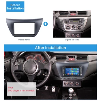 Seicane mai Nou 2 Din Radio Auto Fascia pentru 2006 Mitsubishi Lancer IX DVD Player Cadru Trim Kit Placa de Radio Cadru de Instalare