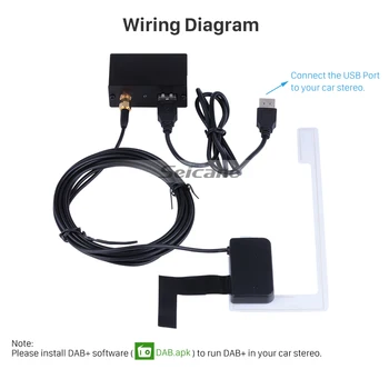 Seicane Mini Portabil cu DAB Sunetul Receptorului Radio Digital DAB+ Tuner Radio Android Universal DAB cu RDS Funcția de Conector USB