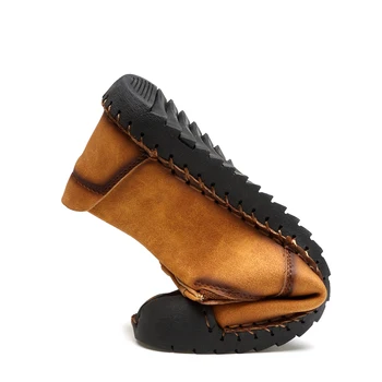 SENINĂ Brand de Dimensiuni Mari 38-46 Split din Piele Barbati Casual Pantofi de Moda de Calitate de Top de Conducere Confortabil Alunecare Pe Pantofi Mocasini Cauciuc