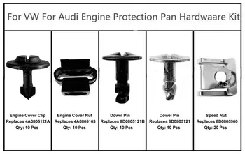 Set/60pcs Mare Quaity Clipuri Piuliță Pin Pentru Audi A4 A6 S6 Pentru VW Passat B5 AWD Motor de Protecție Pan Hardware Kit 4A0805121A