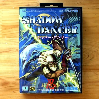 Shadow Dancer 16 Biți SEGA MD Carte de Joc Cu Cutie de vânzare cu Amănuntul Pentru Sega Mega Drive Pentru Genesis