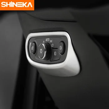 SHINEKA Accesorii Auto Faruri Comutator Decorative Botton Capac Ornamental pentru Chevrolet Equinox 2017