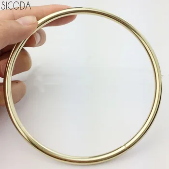 SICODA 2 buc/lot 5mm grosime DIY geanta ocupa ring ton de aur inele de metal 10cm diy cusut catarama
