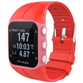 Silicon de Înlocuire Curea de Ceas Silicon trupa Încheietura mâinii pentru Polar M400 M430 Watchbands GPS care Rulează Smart Ceas Sport WristStrap