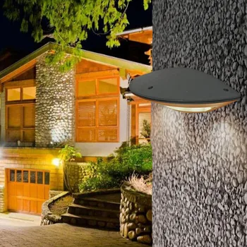 Simplu în aer liber 12W Lampa LED Perete Tranșee corp de iluminat rezistent la apa Constructii Exterioare Poarta Balcon Gradina Curte gard lampa