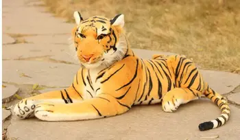 Simulare de tigru de pluș jucărie mare de 60cm drăguț predispuse tigru de jucarie tigrului galben cadou de ziua t0003