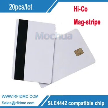 SLE4442 Contact Card cu Cip cu HICO Mag-benzi ISO7816 PVC Smart Card IC -20buc