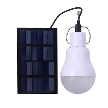 Solar portabil Putere Bec LED Lampa cu Panou Solar 1.2 W/6V 110 Lumeni în aer liber Camping Cort Pescuit de Urgență Lampă de Iluminat