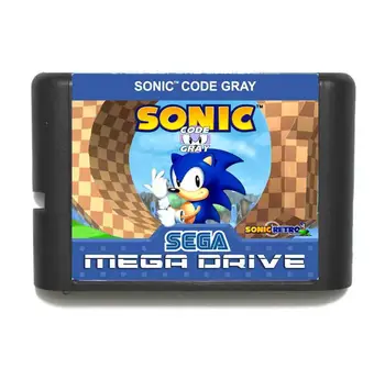 Sonic Cod Gri MD 16 biți Carte de Joc Pentru Sega Mega Drive Pentru Genesis