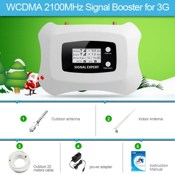 Special pentru Rusia!3G 2100mhz mobile inteligente semnal amplfier repetor cu Yagi 3g semnal de rapel kit