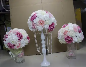 SPR !Transport gratuit!10buc/lot nunta drum duce flori artificiale mingea masă de nuntă flori centrala bile de flori decor