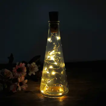 Sticle de vin Șir de Lumini de Gradina Decor 6 Pachete de Micro Artificiale Plută Sârmă de Cupru Înstelat Zână Lampa mini Lumini Decor
