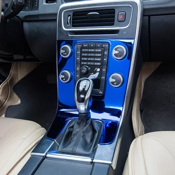 Styling auto Tapiterie Interior Aer conditionat CD panoul de control Autocolante decorare huse Pentru volvo S60-2018 accesorii auto