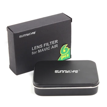 Sunnylife 3Pcs Set 1 Set de filtre Filtru Multifuncțional Kit MCUV+CPL+ND4 ND8+ND8+ND16 Pentru DJI Mavic Aer RC Drone Accesorii