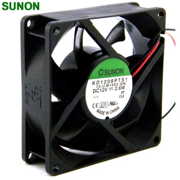 SUNON 12V 2.6 W KD1208PTS1 12V 2.6 W 2Wire de Răcire ventilator de 8cm 8025 80x80x25mm 8cm 37CFM