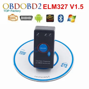 Super ELM327 V1.5 Comutator de Putere Pentru Toate OBD2 Protocol de Diagnosticare Scanner Tool ELM327 Pentru Android Cuplu OBDII can-BUS Cititor de Cod