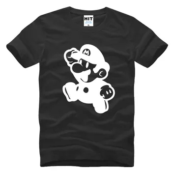 Super Mario Desene animate Supermario Barbati Barbati tricouri tricou de Moda 2016 Nou Maneca Scurta din Bumbac Tricou Tricou Camisetas Masculina