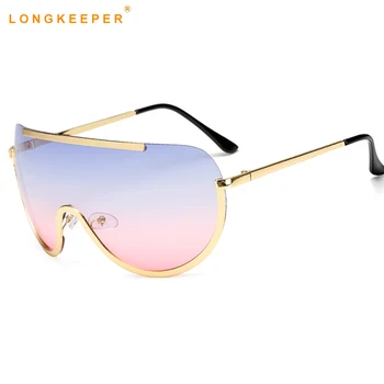 Supradimensionat ochelari de Soare pentru Femei de sex Feminin de Ochelari de soare UV400 Clar de Sticlă Transparentă de Designer de Brand Lentes De Sol Mujer Ochelari LongKeeper