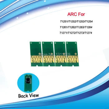 T1251-T1254 Compatibil auto reset chip ARC pentru Epson Stylus NX125 NX625 NX420 NX230 320 323 325 520,1 SETURI,transport Gratuit