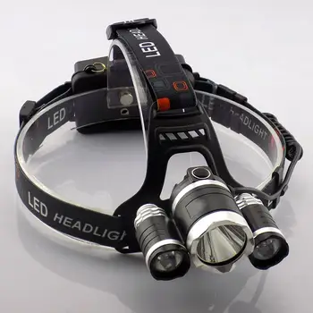 T6*3 Led Lumina Cap Lampa cu Far de 5000 de Lumeni cu Port USB în aer liber Frontal Lanterna+ Incarcator Pentru Pescuit, Vânătoare, Ciclism