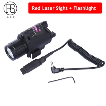 Tactic M6 Verde Roșu Laser + LED-uri Lanterna de Vanatoare de Fotografiere cu Laser Dispozitive Laser Light Pentru Arma 20mm Utilizare a transportului Feroviar