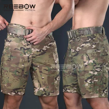 Tactice de Camuflaj pantaloni Scurți Bărbați Militare de Vară în aer liber de Sport Reglabile pantaloni Scurți de Marfă Airsoft Teren de Paintball Joc de Poliție SWAT