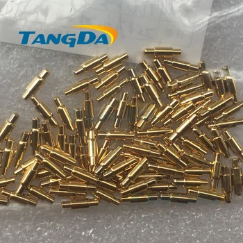 Tangda pogopin 3*10.5 mm Conectori de Cupru degetar semnal contact de primăvară curent ac placat cu Aur (Poate fi personalizat) A.