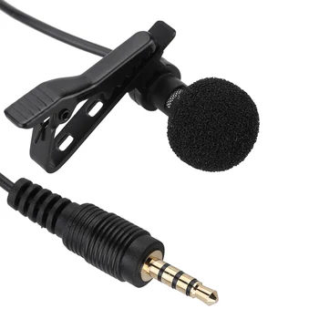 TGETH Duble Clip-on Rever Lavaliera Microfon de 3,5 mm Jack Hands-free Mini cu Fir Microfon cu Condensator pentru Smartphone-uri, PC, Laptop