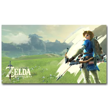 The Legend of Zelda gură de Sălbăticie Tesatura de Matase Arta Poster 13x24 24x43inch Joc Nou Imaginile pentru Camera de zi Decor de Perete 012