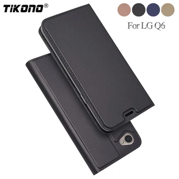 TIKONO de Lux Flip din Piele de Caz Pentru LG Q6 Portofel Book Cover Pentru LG Q6 Alfa Q6a Q 6 un M700 5.5
