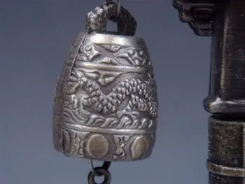 TNUKK Set Arc de Metal FENG SHUI Chinez Crap Pește Dragon Chime Clopote Gong Decor Acasă cadou de metal artizanat