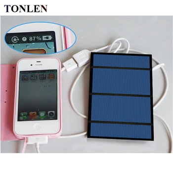 TONLEN 6V 3W Epoxidice Policristaline de Celule Solare Panou Solar DIY Încărcător de Telefon Mobil 135*165mm Portabil Solare Sunpower Baterie