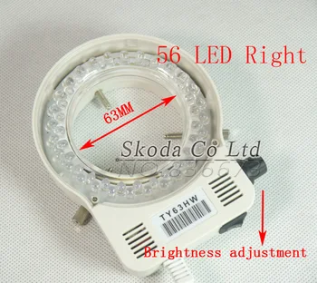 Transport gratuit 56 LED Inel Reglabil de Lumina lampa Lampa Pentru Industria Microscop Industriale Camera Lupa