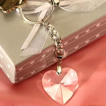 TRANSPORT GRATUIT(6 buc/Lot)+Inima de Cristal Breloc Favoruri de Nunta de Ziua Suveniruri Petrecere Giveaway Cadou Pentru Oaspeți