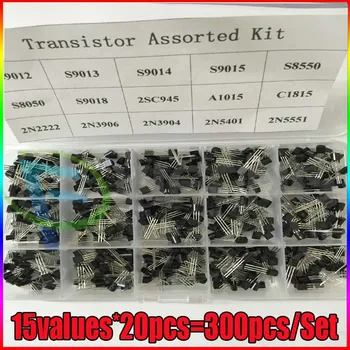 Tranzistor Asortate Kit PENTRU a-92 S9012 S9013 S9014 S8050 S8550 2N3904 2N3906 BC327 BC337 Tl431 A42 A92 A1015 C1815 13001