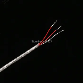 Trei - core de teflon argint interne ecranat cablu de semnal temperatură înaltă linie de rezistență termică de compensare sârmă