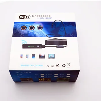 TRINIDAD WOLF Wifi Camera Endoscop 1200P 8mm pentru iphone, Android, Windows, MAC Borescope rezistent la apa IP68 Tub de Inspecție Endoscop