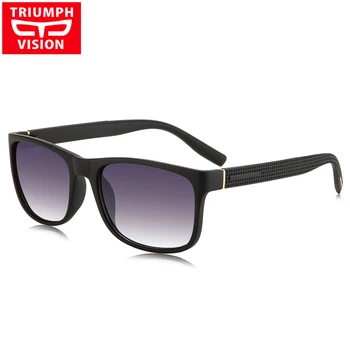 TRIUMFUL VIZIUNE Pătrat ochelari de Soare Barbati de Brand Designer de Gradient de Negru Nuanțe de Protecție UV400 Ochelari de Soare Pentru Barbati Nou Rece Oculos