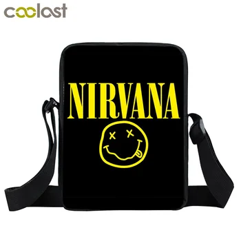 Trupa de Rock Nirvana / Soundgarden / Alice in Chains Mini Sac de Mesager Punk Bărbați Femei Genți de mână de Adolescenți Fete Crossbody Genti