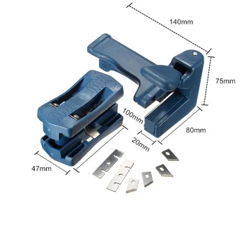 Tunderea Dispozitiv Dispozitiv Bloc din Lemn Dublu Edge Edge Banding Machine Cap Coada Trimmer Pentru Tâmplar PVC Benzii de Legare Hardware