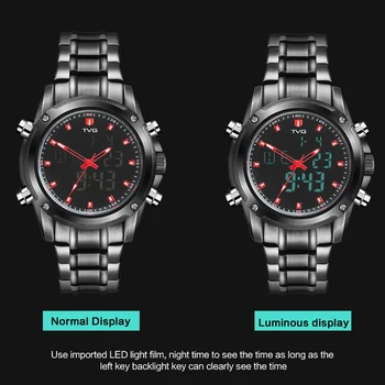 TVG Brand de Lux Ceas Barbati Sport Impermeabil Ceasuri LED Digital Cuarț Ceas Militar, Ceas Analogic, Ceas Relogio Masculino