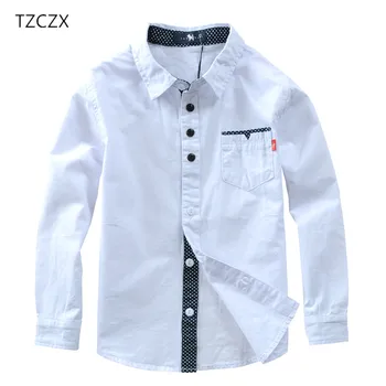 TZCZX-3030 Vânzare Fierbinte Copii Baieti Tricouri Bumbac Solid Copii Cămăși Îmbrăcăminte Pentru 4-12 Ani Purta